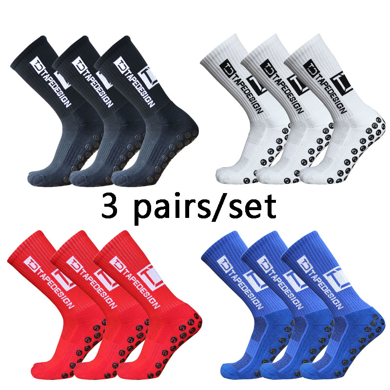 Sock Garter Men - 3 pary antypoślizgowe skarpety piłkarskie męskie